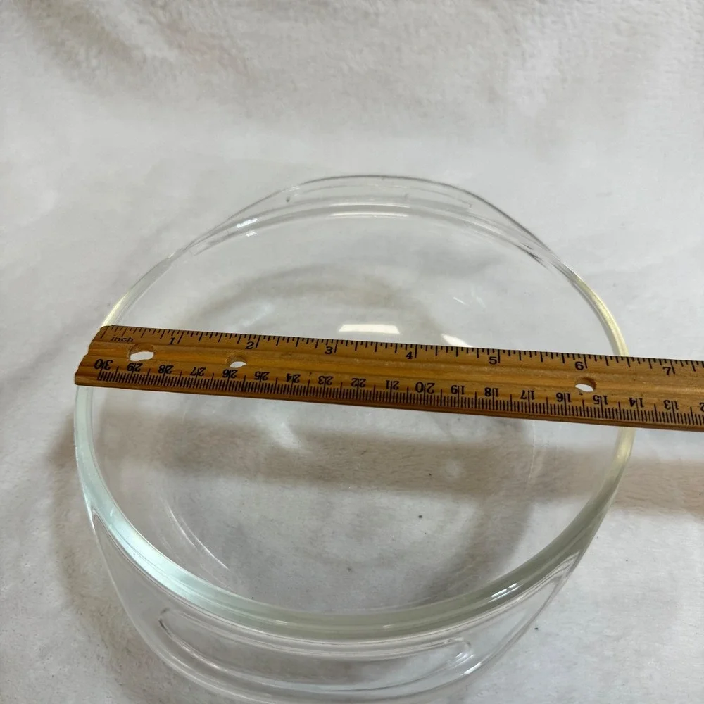 Vintage Pyrex Clear Glass Mixing Bowl with Handles 1 1/2 Quart 722 D-33